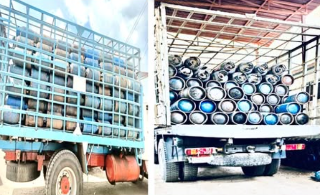 الداخلية تضبط سيارة نقل محملة بـ562 إسطوانة بوتاجاز مخصصة للسوق السوداء بالفيوم